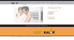Desktop Screenshot of kalor.de
