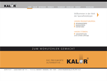 Tablet Screenshot of kalor.de